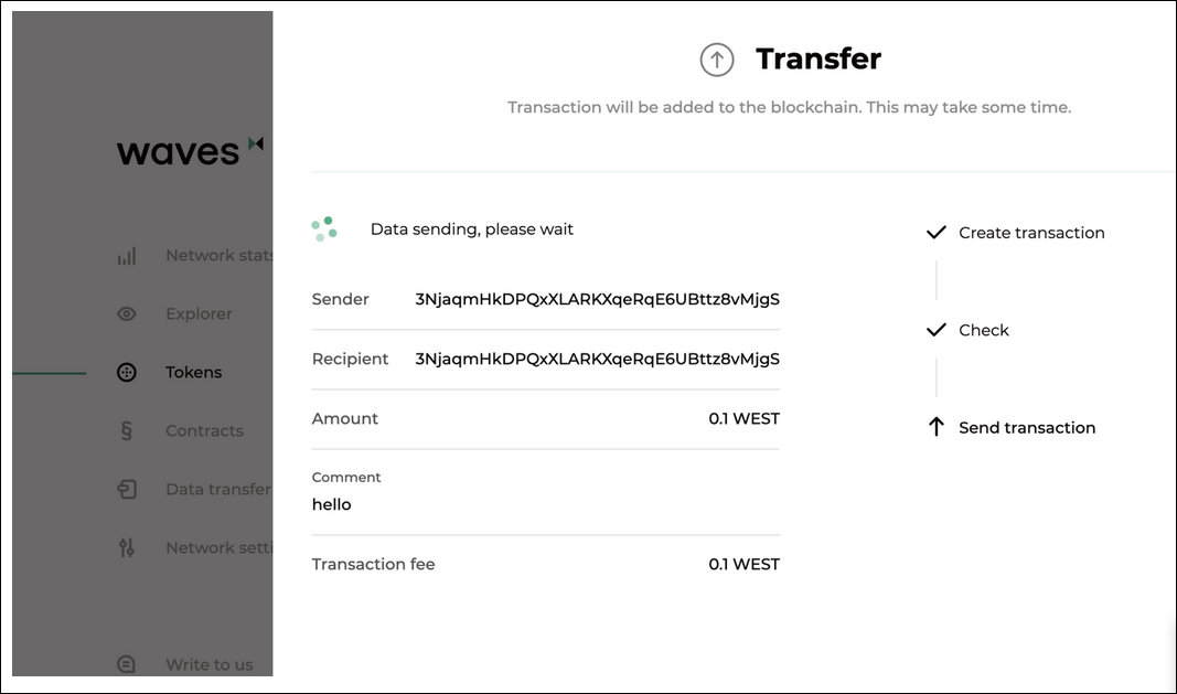 Signing a transaction